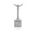 Madrid: Exquisite Princess Cut Diamond Pendant .3.3ct Center Diamond