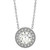 Isabella: Exquisite Milgrain Diamond Pendant .2.00ct Round Brilliant Diamond