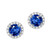 Isabella: Ceylon Sapphire Stud Earrings .2.30ct Round Sapphire