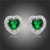 Diana: Exquisite Emerald & Diamond Stud Earrings .4.7ct Heart Diana: Exquisite Emerald & Diamond Stud Earrings .4.7ct Heart