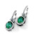 Vienna: Luxury Dangle Earrings .10.68ct Oval Green Tourmaline & Diamonds