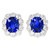 Isabella: Exquisite Sapphire And Diamond Studs .6.00ct Oval Ceylon Sapphire Isabella: Exquisite Sapphire And Diamond Studs .6.00ct Oval Ceylon Sapphire
