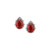 Madrid: Exquisite Gemstone Earrings With Pear .Cut Ruby