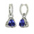 Vienna: Elegant Dangle Earrings .5.00ct Trillion