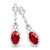 Madrid: Exquisite Ruby & Diamond Dangle Earrings .7.48ct Oval Ruby Center Madrid: Exquisite Ruby & Diamond Dangle Earrings .7.48ct Oval Ruby Center