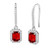 Isabella: Ruby & Diamond Dangle Earrings .9.60ct Red Ruby