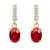Isabella: Exquisite Ruby & Diamond Dangle Earrings .9.50ct Oval Rubies