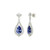 Artemis: Exquisite Tanzanite & Diamond Dangle Earrings .6.74ct Pear