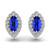 Isabella: Boucles d&#39;oreilles exquises de pierre de pierre précieuse .7.00Ct marquise tanzanite