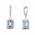 Vienna: Elegant Dangle Earrings .18ct Emerald