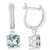 Isabella: Exquisite Aquamarine & Diamond Dangle Earrings .6.10ct Cushion