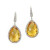 Artemis: Exquisite Citrine & Diamond Dangle Earrings .37.08ct Pear Artemis: Exquisite Citrine & Diamond Dangle Earrings .37.08ct Pear