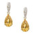 Florence: Statement Citrine Dangle Earrings .42.50ct Pear
