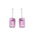 Isabella: Statement Dangle Earrings .37.08ct Pink Kunzite