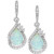 Vienna: Enchanting Opal & Diamond Dangle Earrings .11.30ct Pear Opal