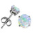 Isabella: Exquisite Opal Earrings .20ct Natural Round Opals Isabella: Exquisite Opal Earrings .20ct Natural Round Opals