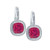 Isabella: Exquisite Tourmaline & Diamond Dangle Earrings .12ct Cushion Cut Pink Tourmaline Isabella: Exquisite Tourmaline & Diamond Dangle Earrings .12ct Cushion Cut Pink Tourmaline