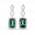 Artemis: Majestic Dangle Earrings With Tourmaline & Diamonds .13.28ct Cushion Artemis: Majestic Dangle Earrings With Tourmaline & Diamonds .13.28ct Cushion