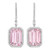 Madrid: Exquisite Kunzite & Diamond Dangle Earrings .22.50ct Emerald