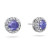Isabella: Exquisite Gemstone Stud Earrings .3.70ct AAA Tanzanite & VVS1 Diamonds