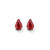Madrid: Exquisite Ruby Earrings .1.80ct Pear