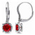 Madrid: Exquisite Ruby & Diamond Hoop Earrings .3.68ct Natural Red Ruby
