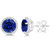 Vienna: Exquisite Sapphire And Diamond Earrings .5.52ct Sri Lanka Blue Sapphire