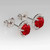 Artemis: Majestic Ruby & Diamond Halo Stud Earrings .2.75ct Oval Ruby