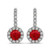 Florence: Exquisite Ruby Dangle Earrings .5.60ct AAA Rubies