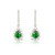 Isabella: Exquisite Emerald & Diamond Dangle Earrings .6.35ct AAA Green Emeralds Isabella: Exquisite Emerald & Diamond Dangle Earrings .6.35ct AAA Green Emeralds