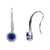 Madrid: Exquisite Ceylon Sapphire & Diamond Earrings .5.50ct AAA Blue Sapphires