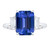 Isabella: Sapphire & Diamond Engagement Ring .2.00ct Emerald