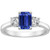 Victoria: Exquisite Three .Stone Gemstone Ring