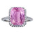 Vienna: Majestic Kunzite & Diamond Ring .34.50ct Cushion Kunzite