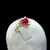 Florence: Exquisite Heart .Cut Ruby & Diamond Ring