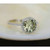 Isabella: Green Sapphire & Diamond Wedding Ring .1.75ct Round Sapphire