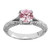 Madrid: Exquisite Pink & White Diamond Engagement Ring .1.51ct Round Brilliant