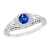 Florence: Edwardian .Inspired Sapphire & Diamond Ring
