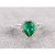 Florence: Majestic Pear .Cut Emerald Ring