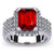 Victoria: Regal Ruby And Diamond Ring .7.50ct Emerald