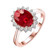 Isabella: Exquisite Ruby & Diamond Ring .8.50ct Oval