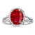 Isabella: Exquisite Ruby & Diamond Gemstone Ring .7.50ct Oval