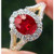Vienna: Regal Ruby And Diamond Ring .7.25ct Oval Red Ruby