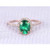 Florence: Exquisite Emerald & Diamond Wedding Ring .5.45ct Oval Green Emerald