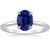 Vienna: Solitaire Ring With Ceylon Sapphire .2.50ct Oval Cut