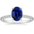 Florence: Exquisite Sapphire & Diamond Ring .5ct Oval