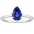 Vienna: Solitaire Ring With Blue Sapphire .2.50ct Pear Cut