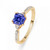 Madrid: Exquisite Sapphire & Diamond Ring .2.50ct Asscher