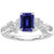Artemis: Exquisite Sapphire & Diamond Ring .4ct Emerald
