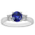 Isabella: Three .Stone Sapphire & Diamond Ring